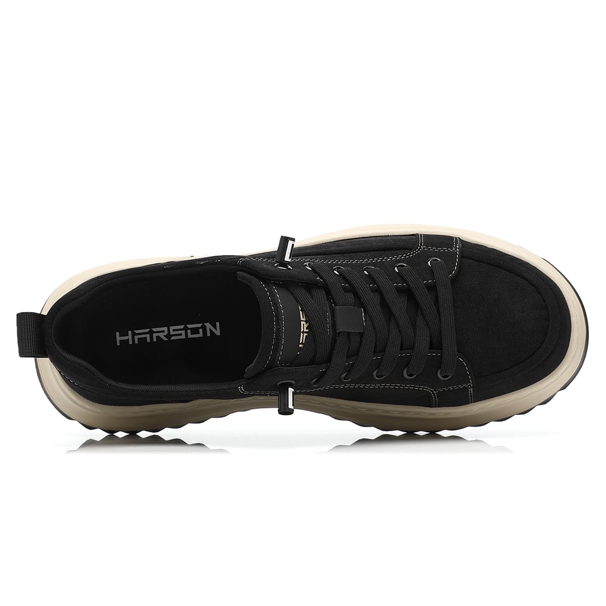 Кеды HARSON Low Top Canvas Shoes Мужские Черные - изображение 3