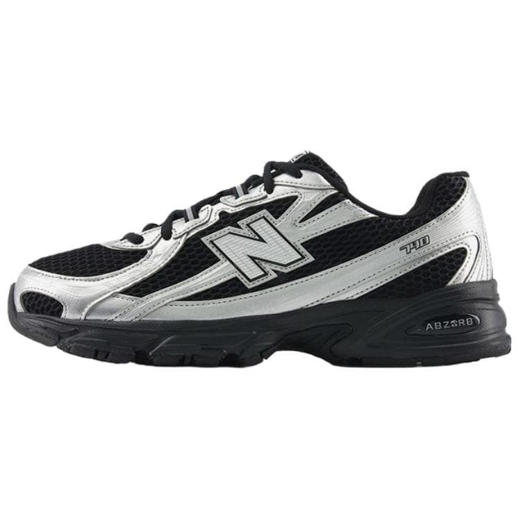 Кроссовки New Balance NB 740 Дышащие Низкие Кроссовки Унисекс Серебристо-Черные - изображение 1