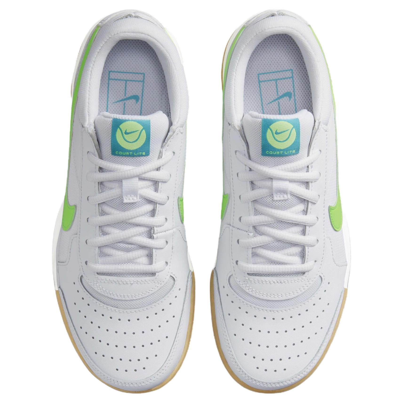 Кроссовки для тенниса Nike Court Lite 3 Дышащие Низкие Кроссовки для Тениса Женские Белые Зеленые - изображение 4