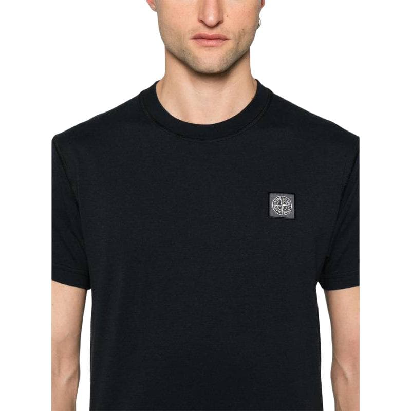 Футболка STONE ISLAND T-Рубашка Мужская Синяя - изображение 2