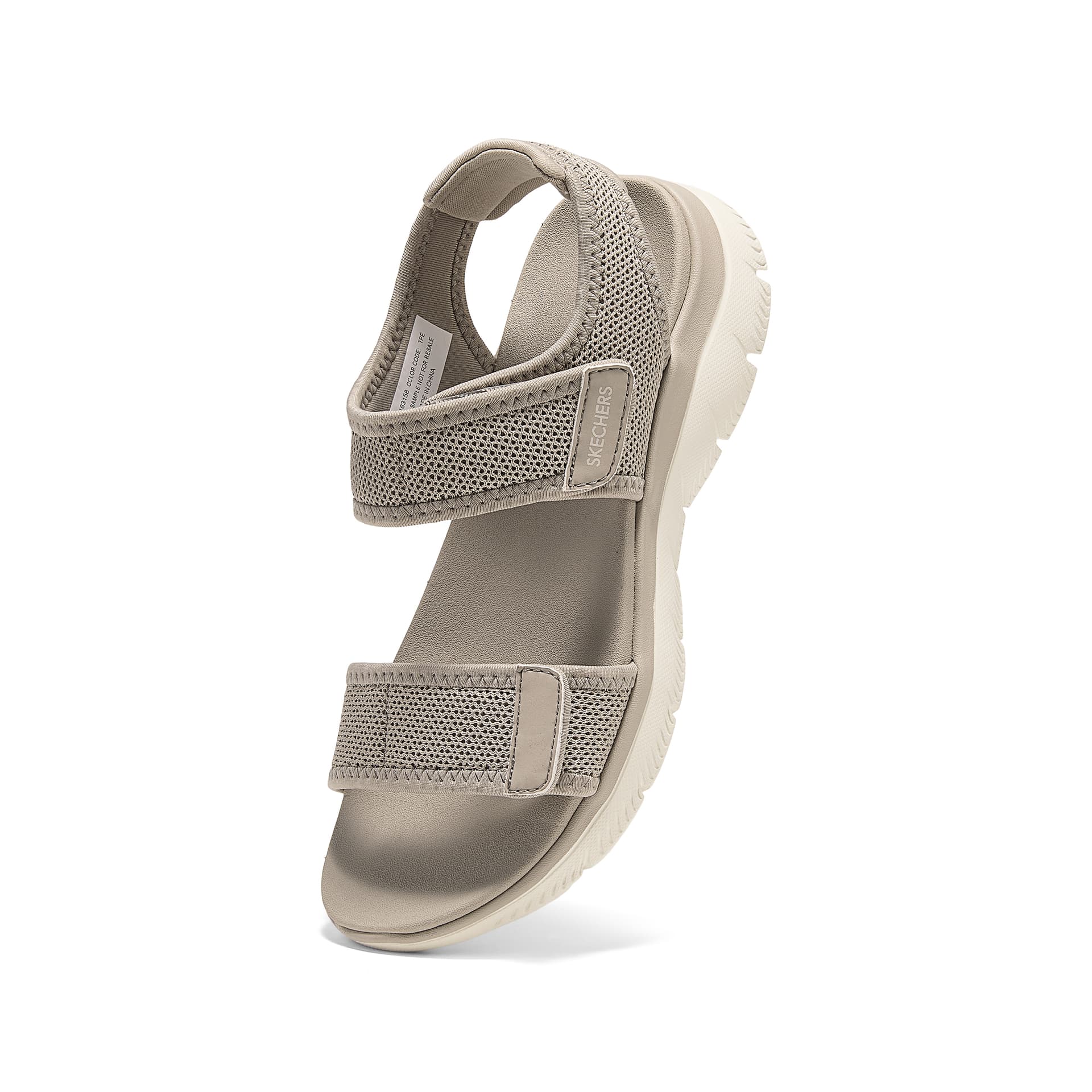 Шлёпанцы Skechers Sport Comfort One Шнуровки Сандалии Женские Тауповые - изображение 5