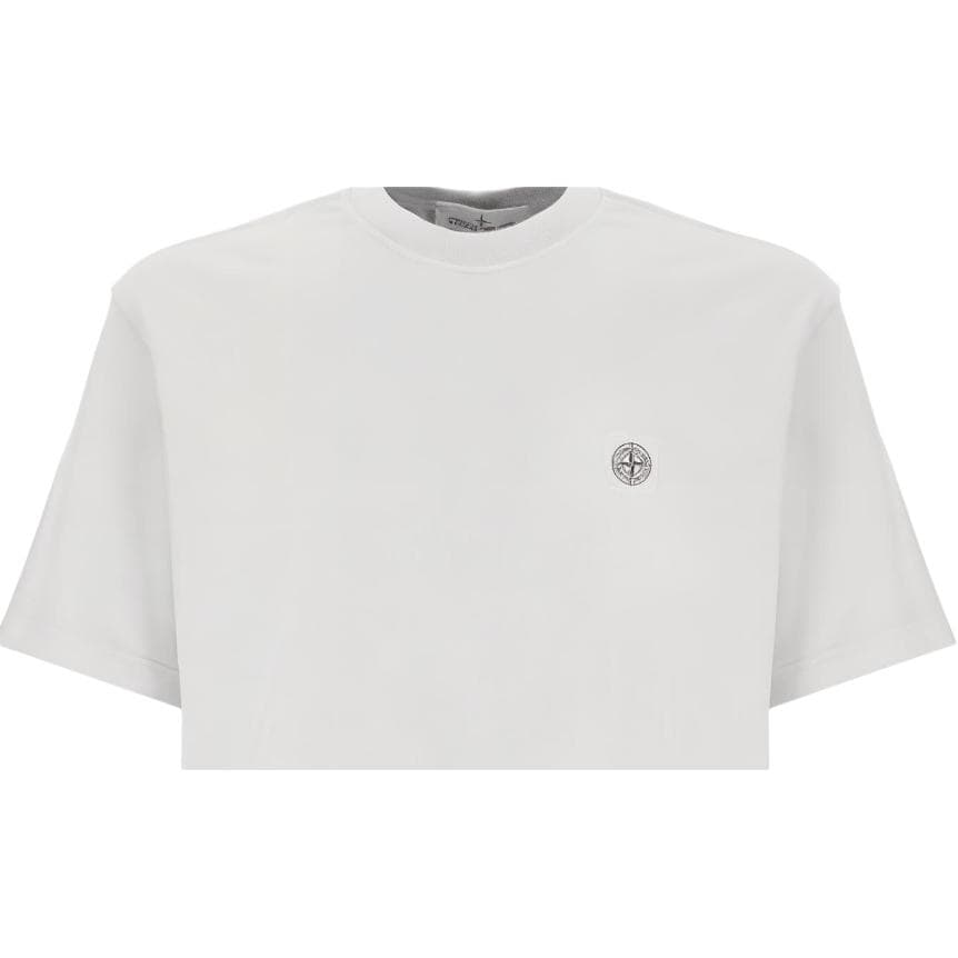 Футболка STONE ISLAND T-Рубашка Мужская Белая - изображение 2
