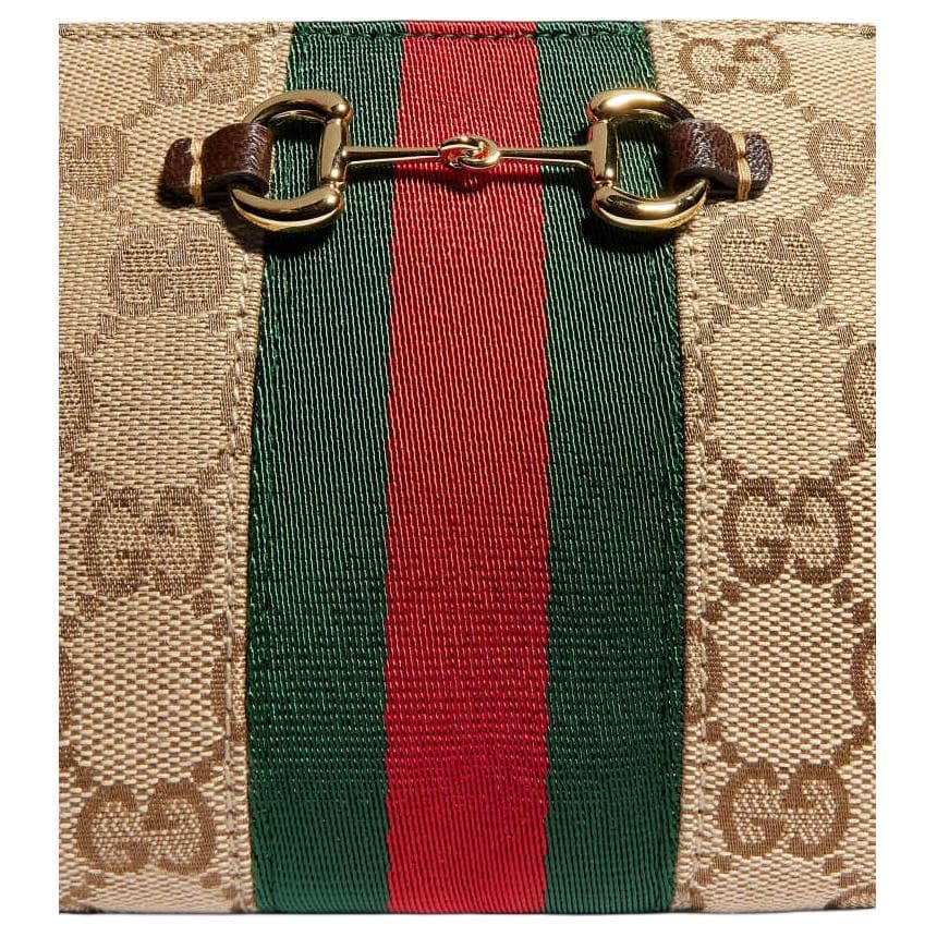 Сумка через плечо GUCCI Horsebit Web GG - изображение 4
