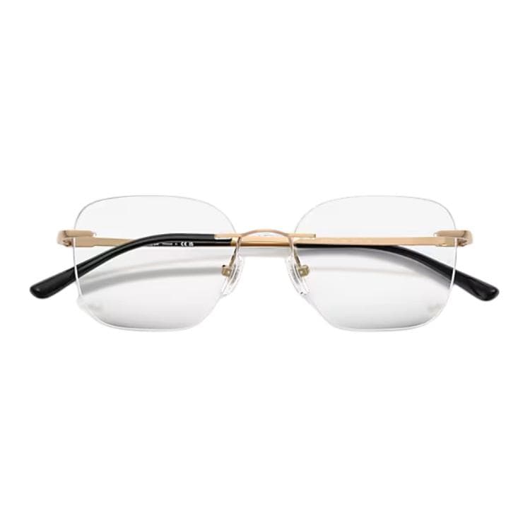 Оправа RayBan Титан Квадратные Очки с Диоптриями Унисекс Полированные Розовое Золото - изображение 4