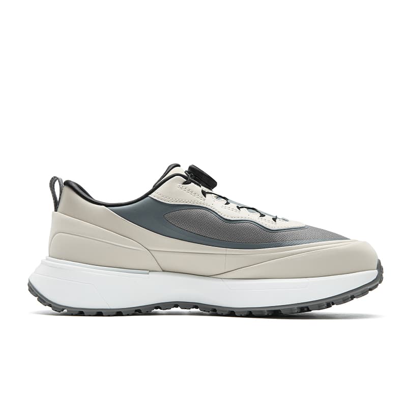 Кроссовки для гольфа FILA GF DRIVEX Износостойкий Дышащий Легкий Низкий Топ Гольф Обувь Мужская Серый Малиновый Бледный - изображение 2