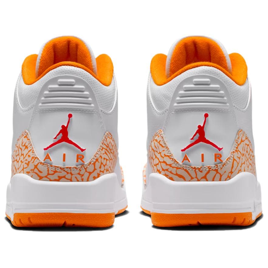 Ретро баскетбольные кроссовки Jordan Air Jordan 3 Retro Баскетбольные кроссовки Женские Белый Оранжевый - изображение 5