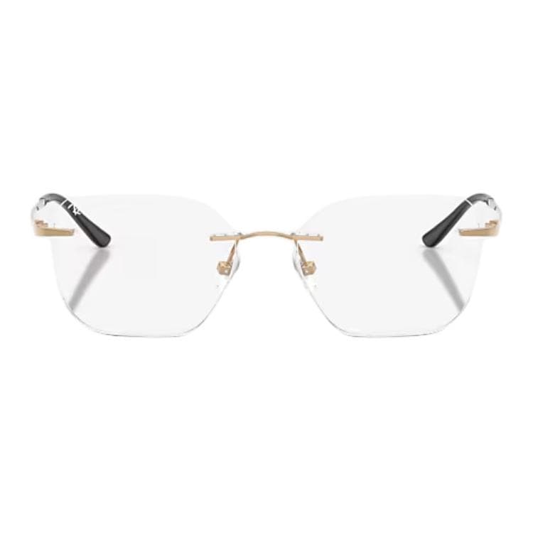 Оправа RayBan Титан Квадратные Очки с Диоптриями Унисекс Полированные Розовое Золото - изображение 2