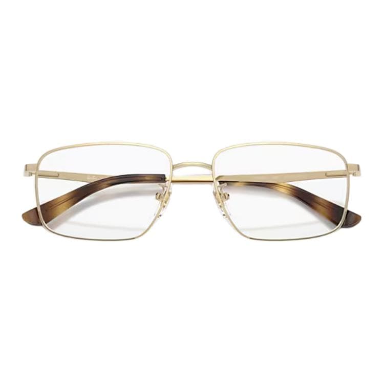 Оправа RayBan Металлические Очки с Прямоугольной Формой и Диоптриями Унисекс Полированные Светло-Золотого Тона - изображение 5