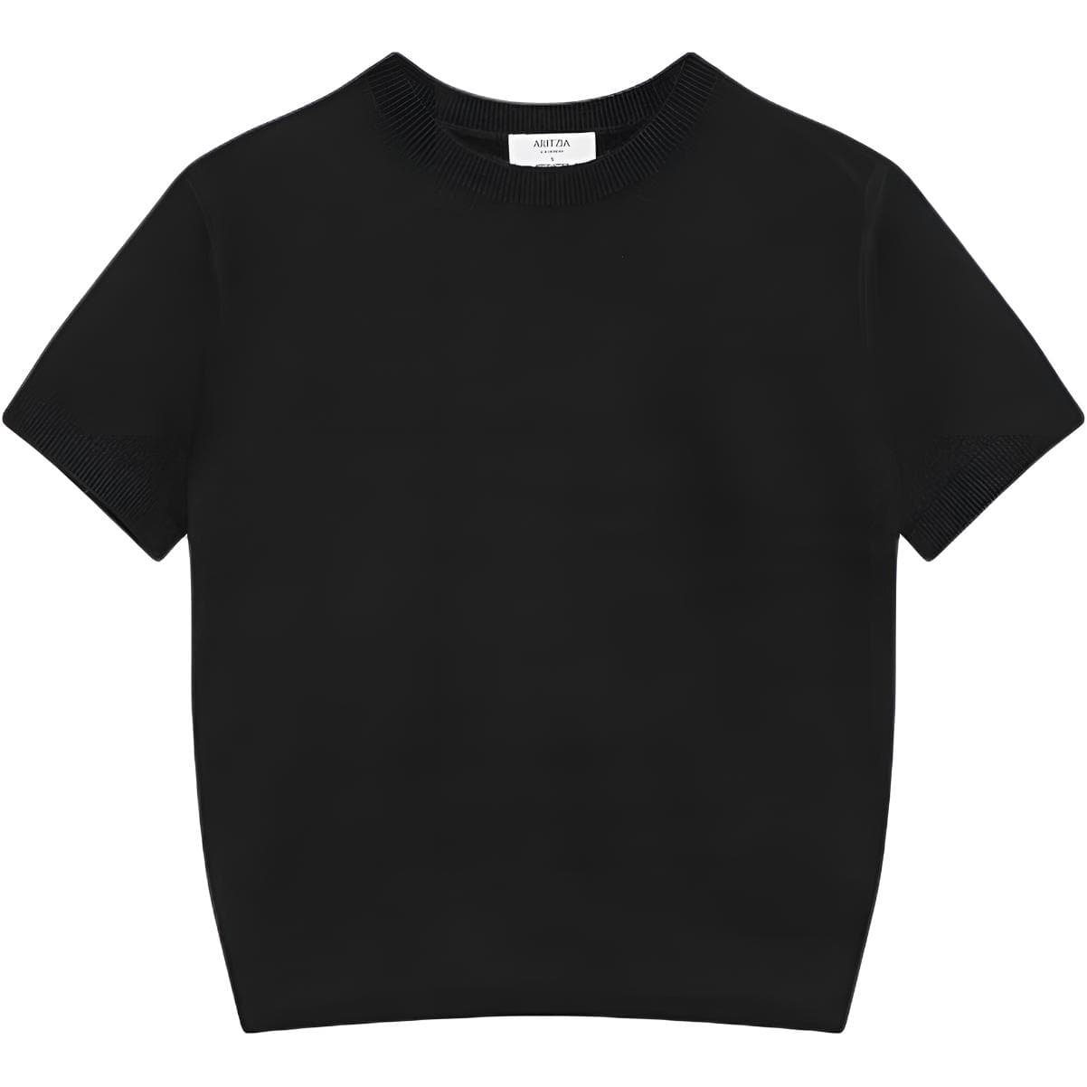 Aritzia Bare Плюшевый с круглым узором Свитер с короткими рукавами средней длины Плюшевый с круглым узором Свитер - изображение 1