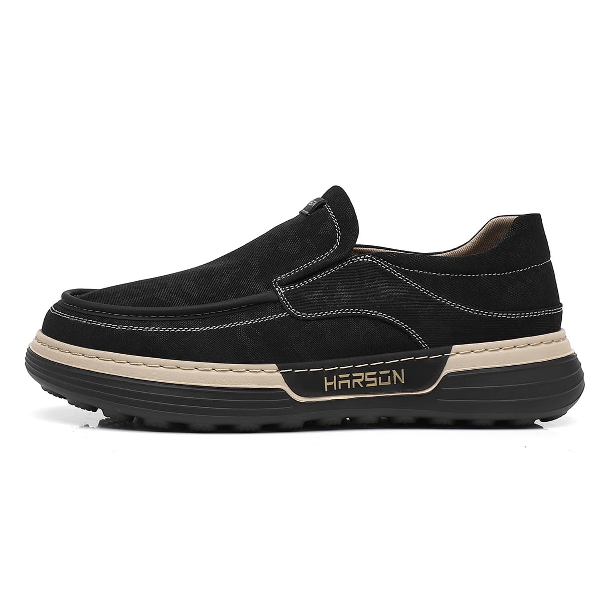 Кеды HARSON Low Top Canvas Shoes Мужские Черные - изображение 1