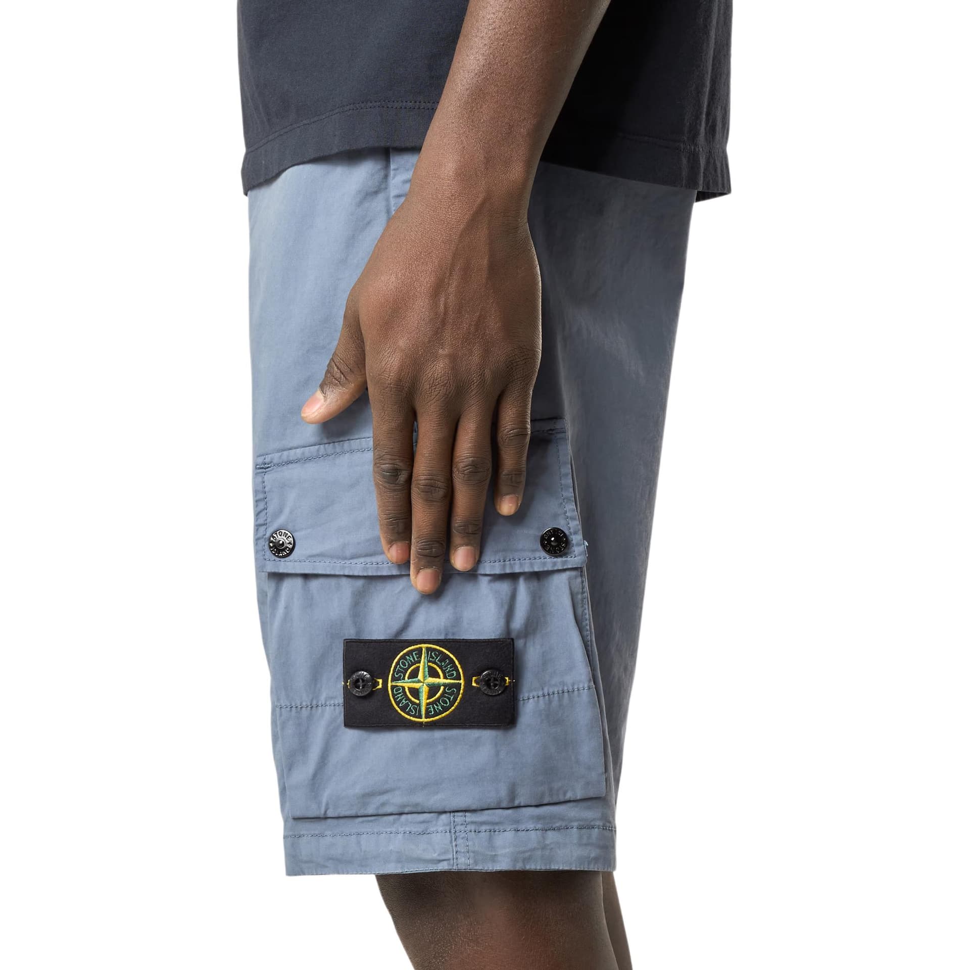 Stone Island Карго Шорты Мужские Avio Blue - изображение 3