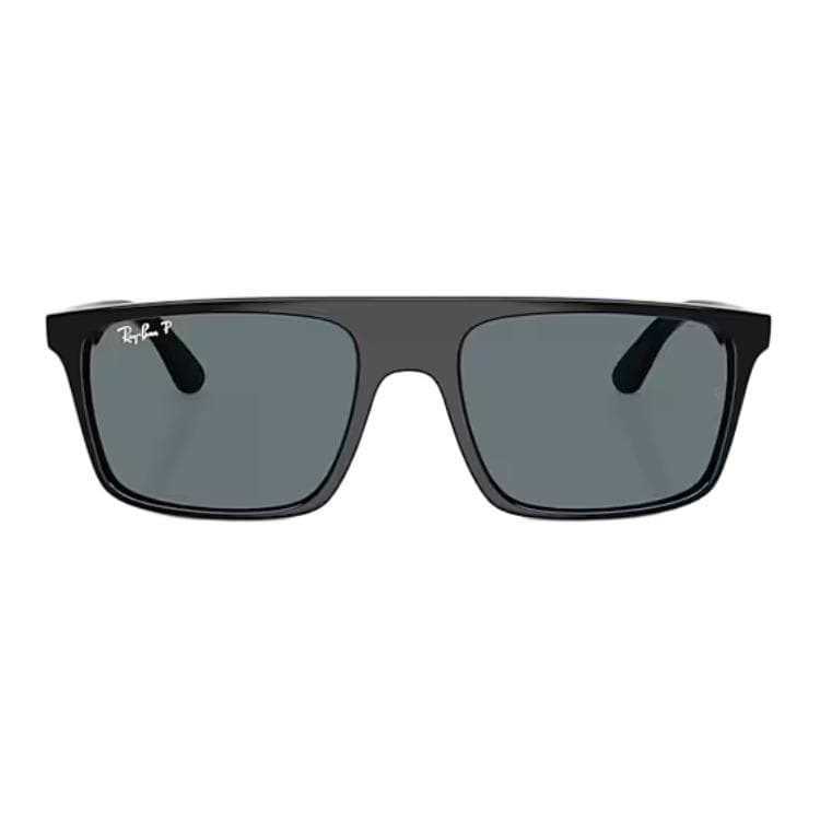 Солнцезащитные очки RayBan Ацетатные Квадратные Солнцезащитные Очки Унисекс Полированные Черные - изображение 2