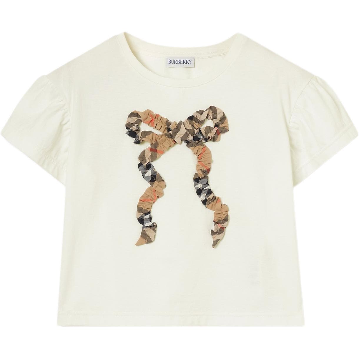 Футболка Burberry Белые Детские Рубашки T - изображение 1