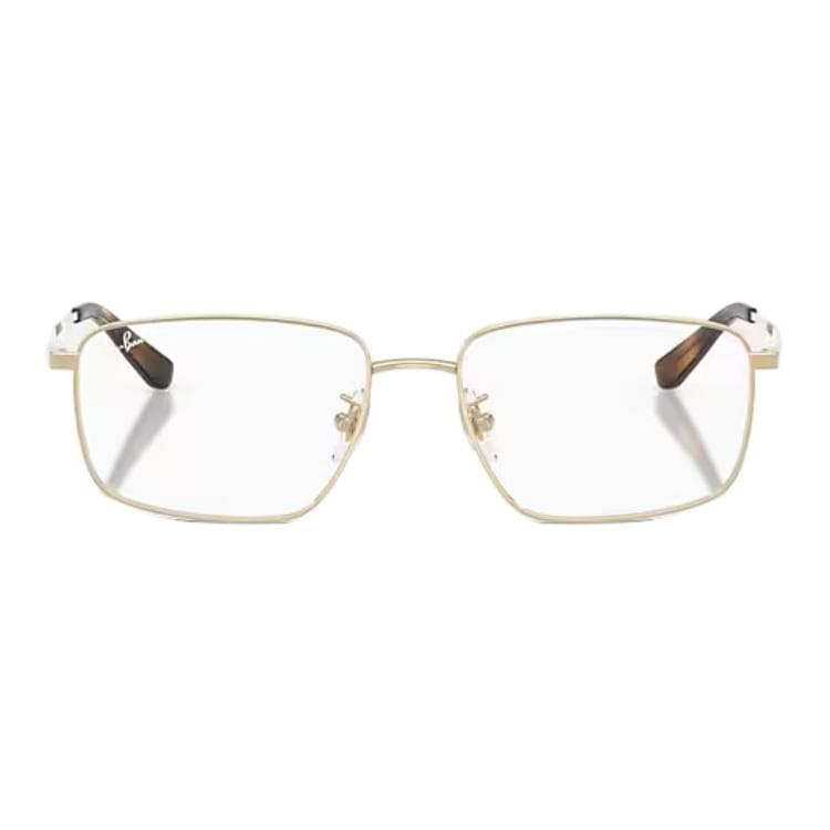 Оправа RayBan Металлические Очки с Прямоугольной Формой и Диоптриями Унисекс Полированные Светло-Золотого Тона - изображение 2