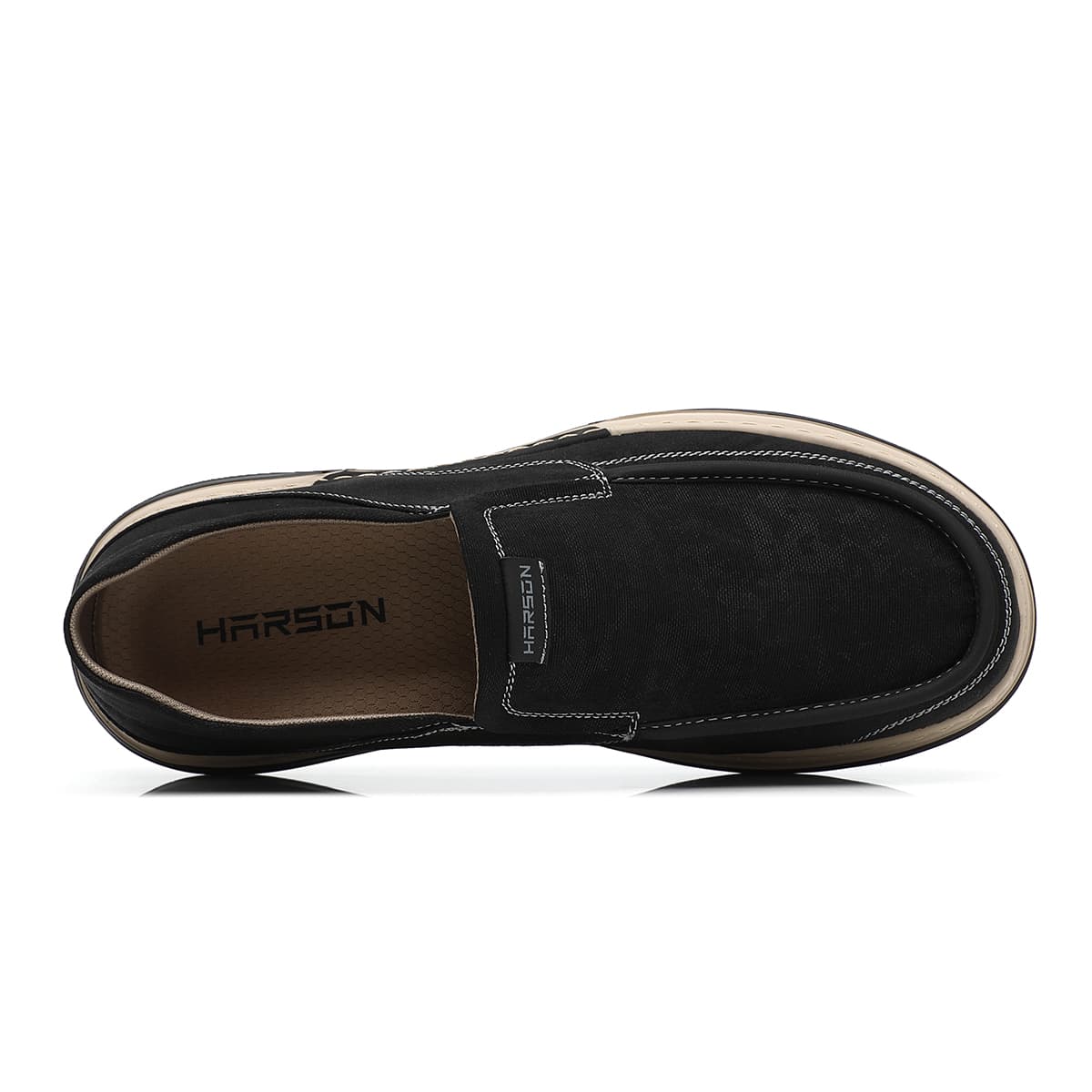 Кеды HARSON Low Top Canvas Shoes Мужские Черные - изображение 3