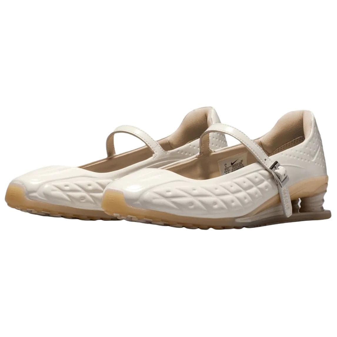 Nike SHOX Z Тонкие и Без Форма Туфли Мэри Джейн Женские Бежевые - изображение 3