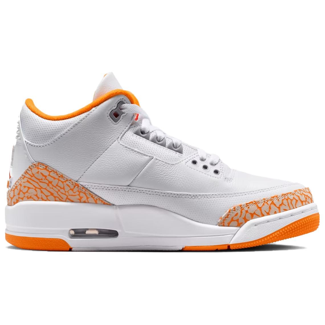 Ретро баскетбольные кроссовки Jordan Air Jordan 3 Retro Баскетбольные кроссовки Женские Белый Оранжевый - изображение 2