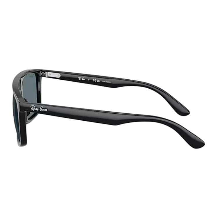 Солнцезащитные очки RayBan Ацетатные Квадратные Солнцезащитные Очки Унисекс Полированные Черные - изображение 5