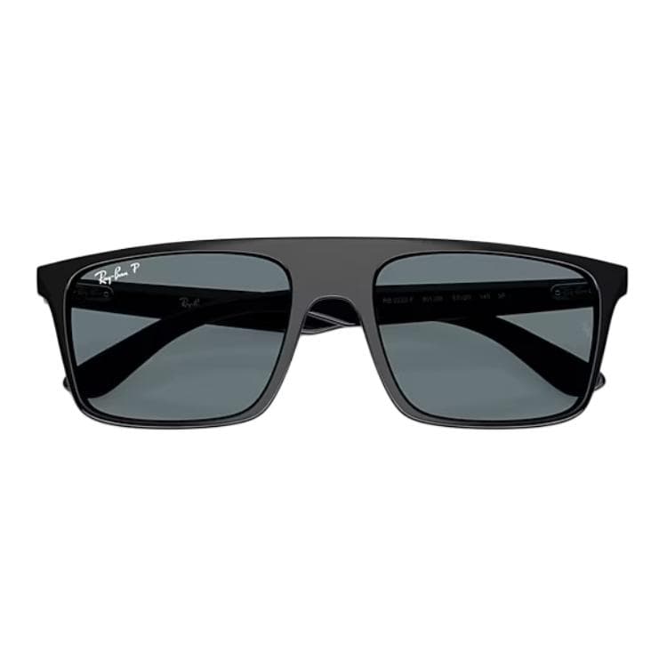 Солнцезащитные очки RayBan Ацетатные Квадратные Солнцезащитные Очки Унисекс Полированные Черные - изображение 4