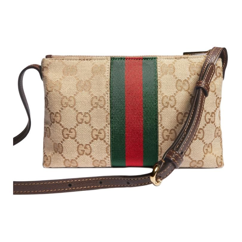 Сумка через плечо GUCCI Horsebit Web GG - изображение 3