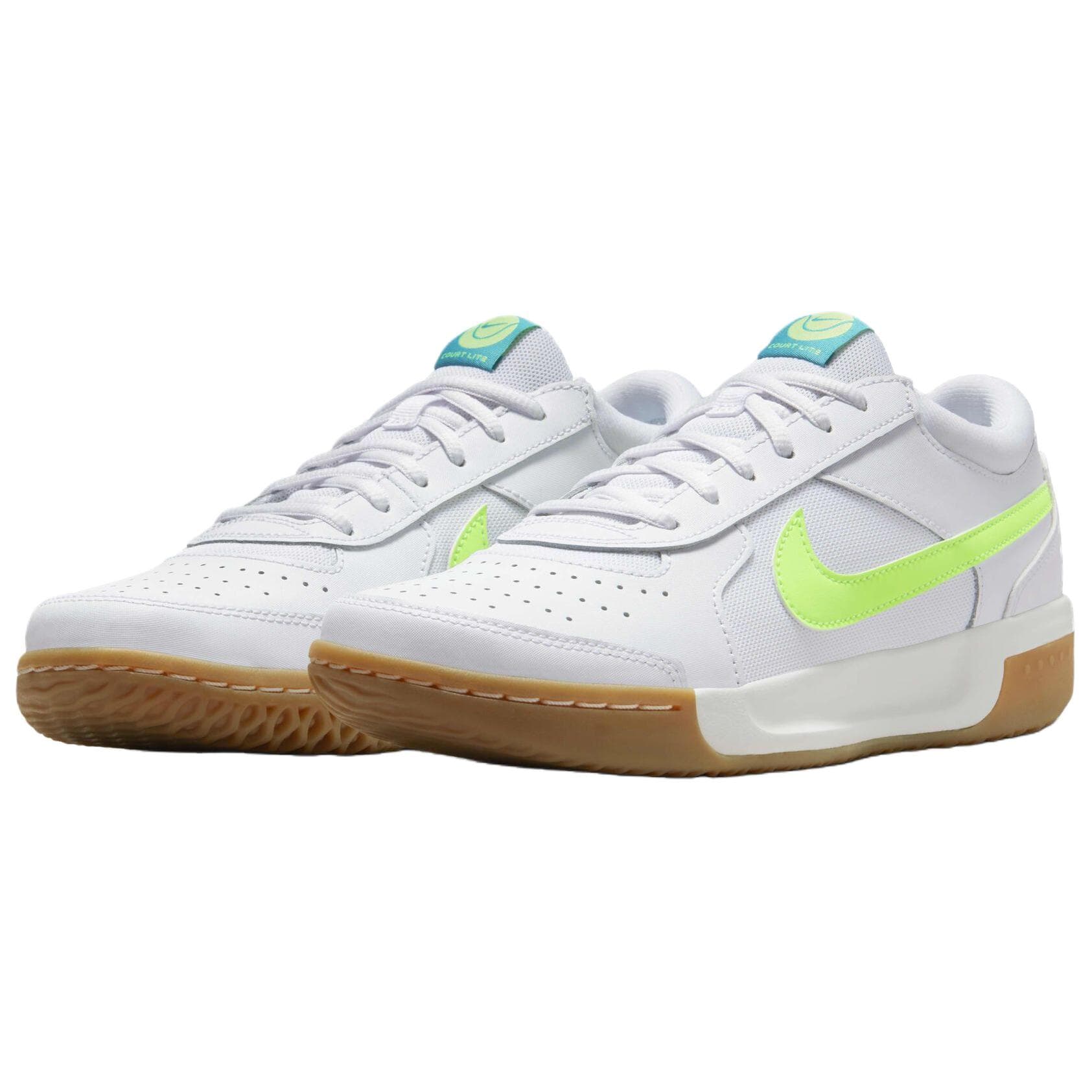 Кроссовки для тенниса Nike Court Lite 3 Дышащие Низкие Кроссовки для Тениса Женские Белые Зеленые - изображение 3