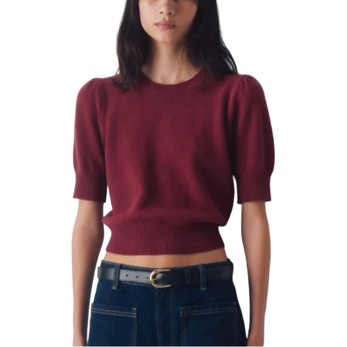 ARITZIA ESSENTIAL WOOL Плюшевый свитер с круглым узором CHERUB Плюшевый круглый узор Свитер Женский - изображение 1