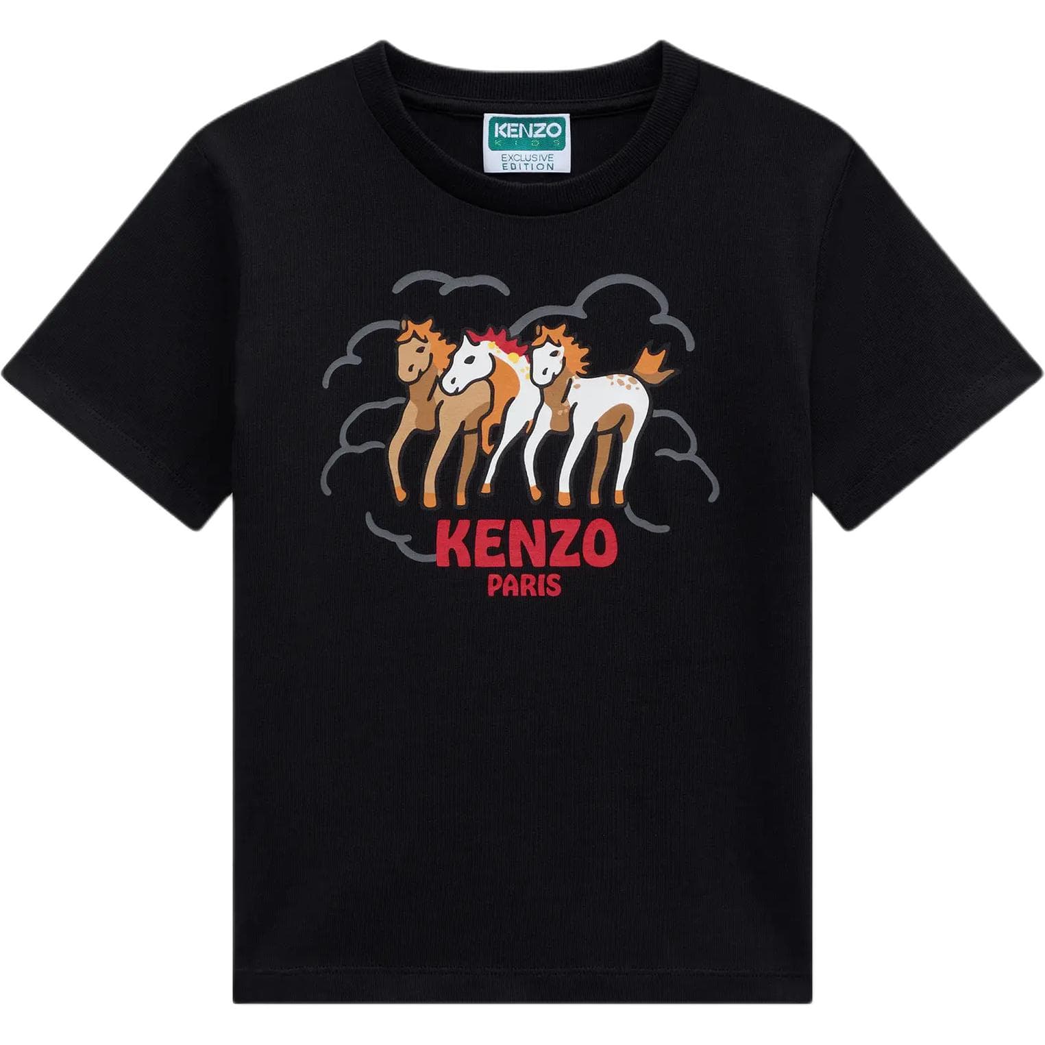 Футболка KENZO Черные Детские Рубашки T - изображение 1