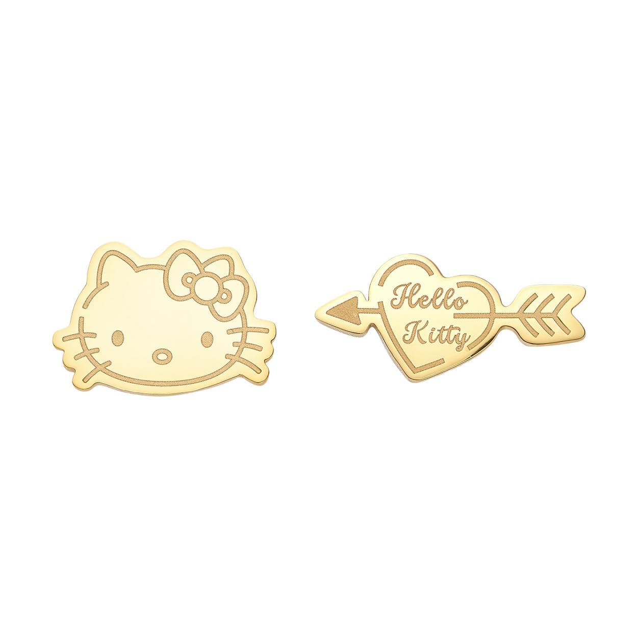 Серьги Серьги-гвоздики с золотым покрытием от Sanrio для женщин - изображение 1