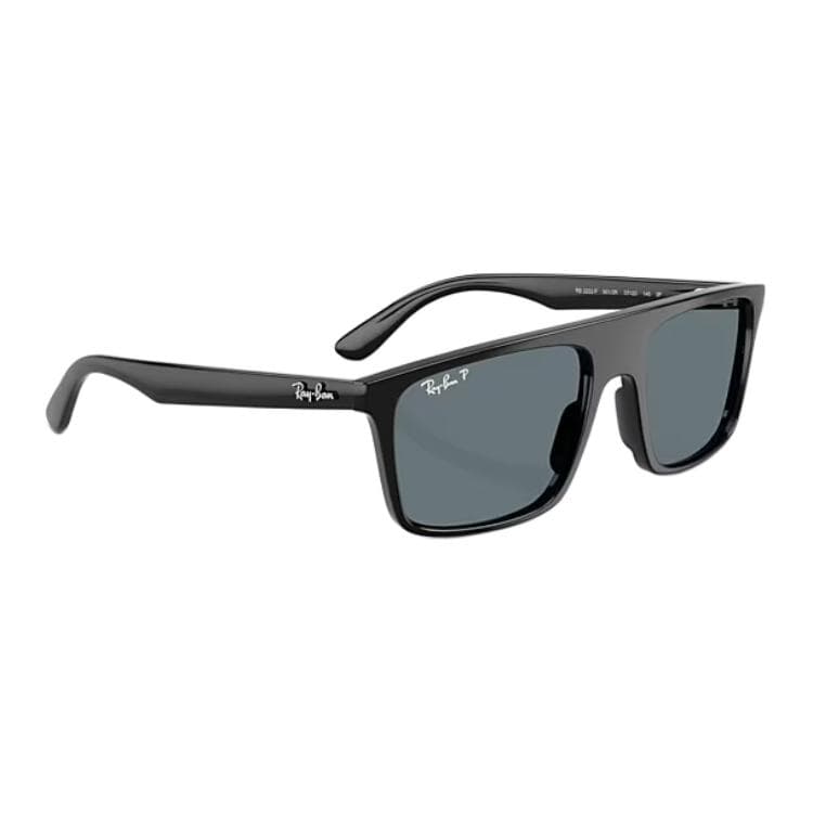 Солнцезащитные очки RayBan Ацетатные Квадратные Солнцезащитные Очки Унисекс Полированные Черные - изображение 3