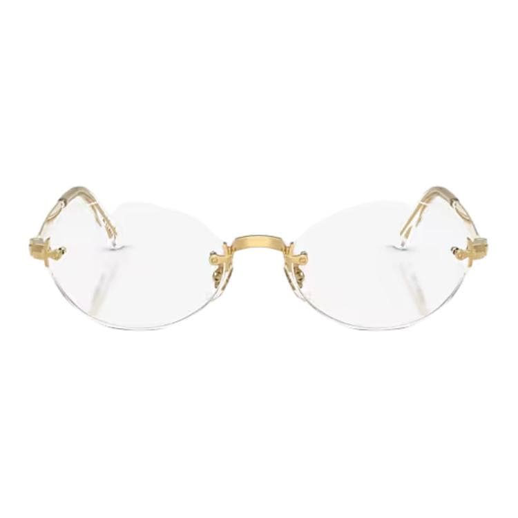 Оправа RayBan Металлические Овальные Очки с Диоптриями Унисекс Полированные Ярко-Золото - изображение 2