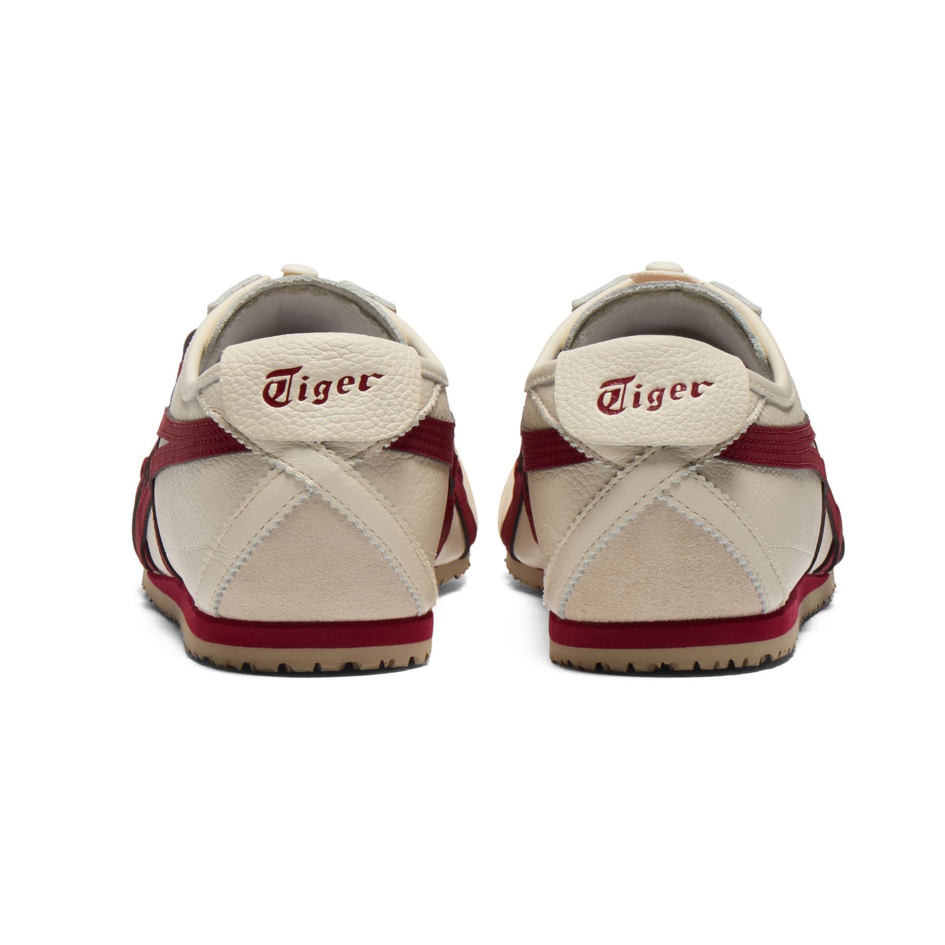 Кроссовки Onitsuka Tiger Mexico 66 VINY Повседневная обувь Унисекс Бежевый Красный - изображение 6