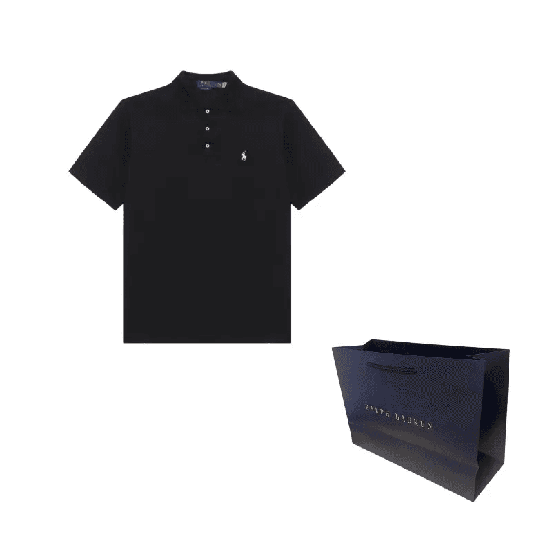 Поло Polo Ralph Lauren Мужское Поло Черное - изображение 2