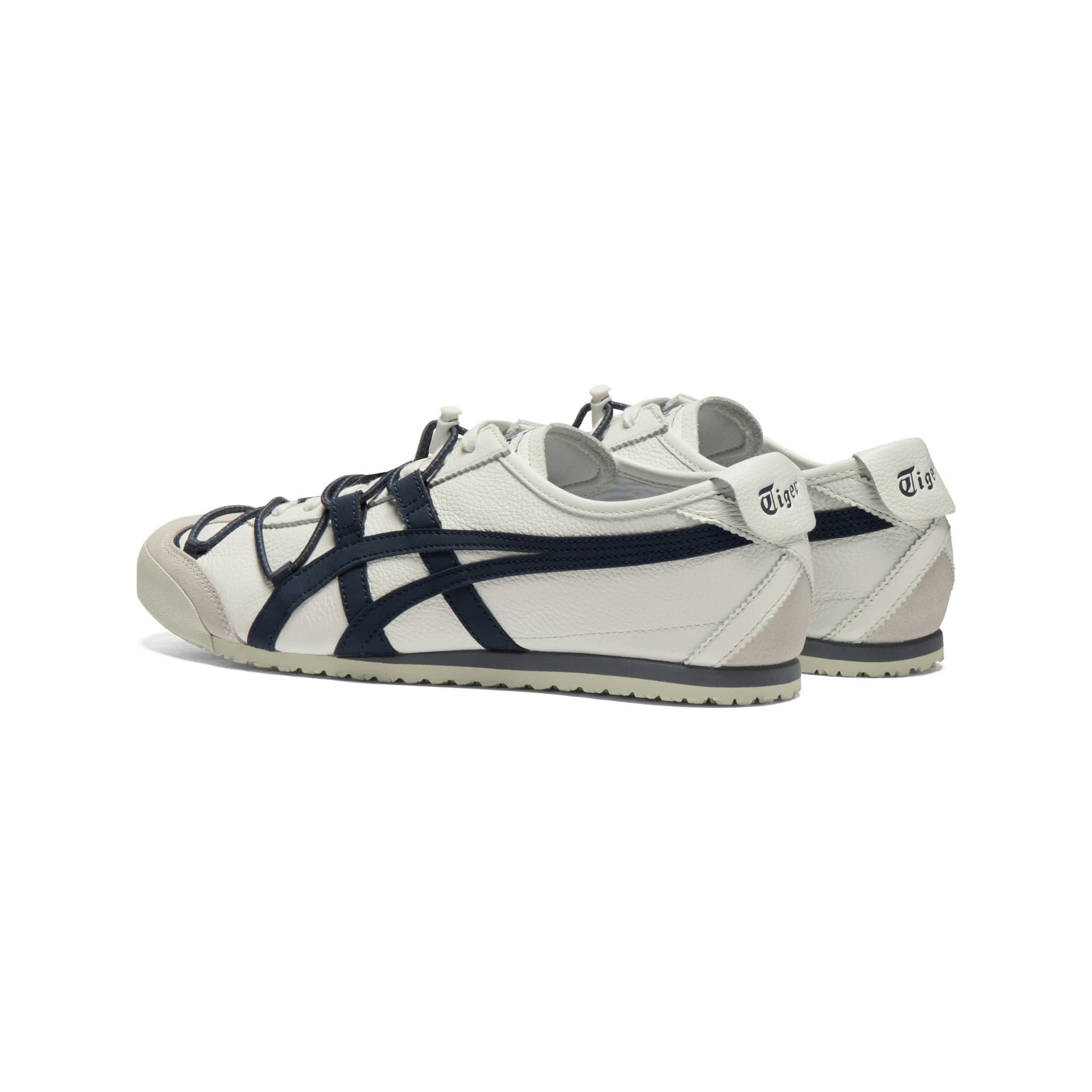 Кроссовки Onitsuka Tiger MEXICO 66 VINY Повседневная обувь Унисекс Экрю Темно-синий - изображение 4