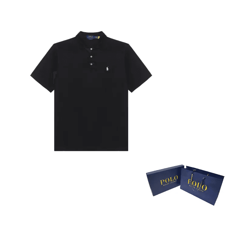 Поло Polo Ralph Lauren Мужское Поло Черное - изображение 4