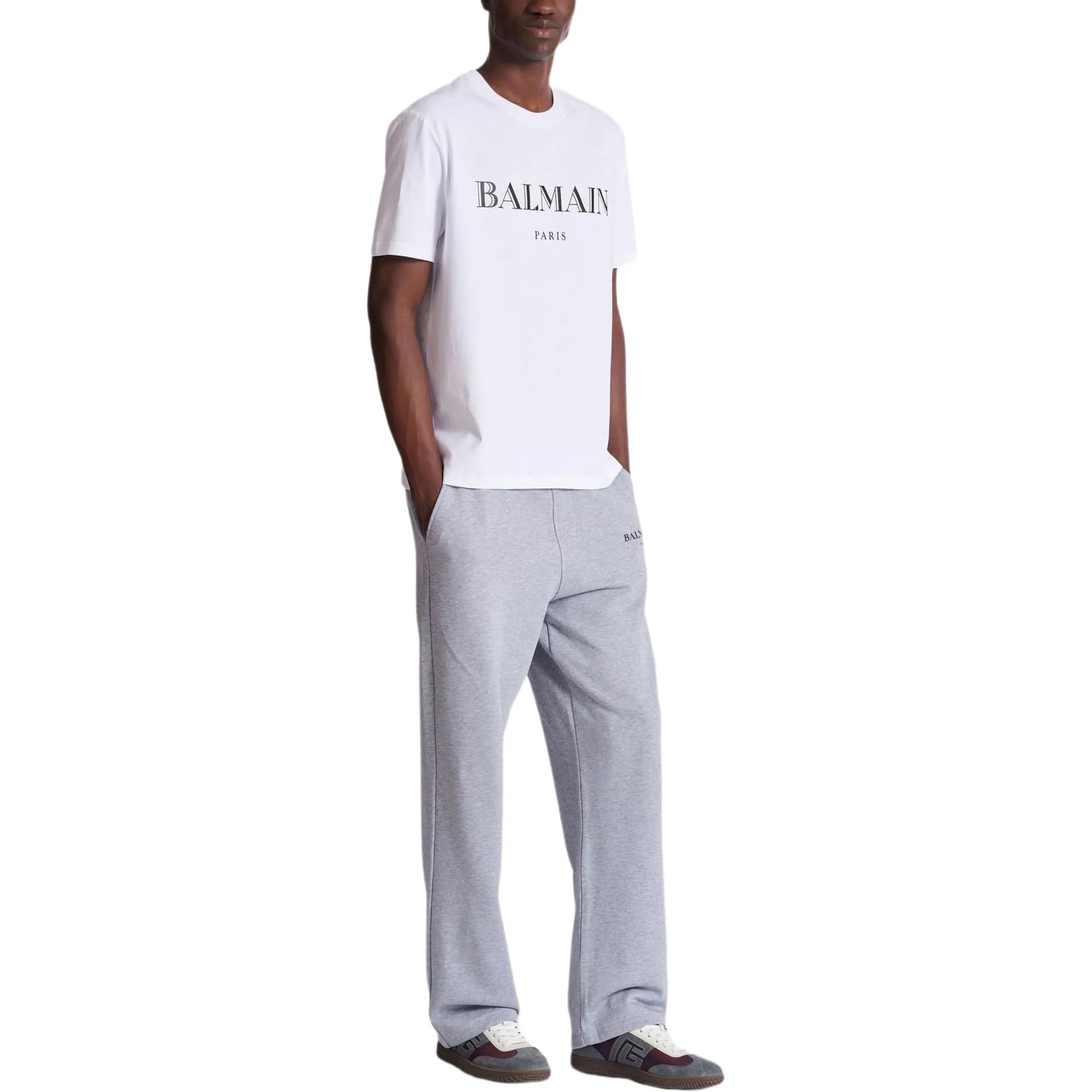 Футболка BALMAIN Белая Мужская T-рубашка - изображение 3