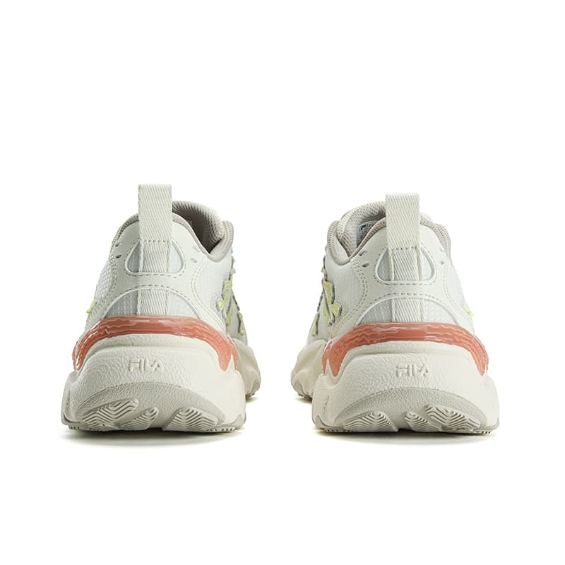 Кроссовки FILA FERN 3 Износостойкий Дышащий Легкий Низкий Топ Кроссовки Женские Кремово-белый Желтый Зеленый - изображение 5