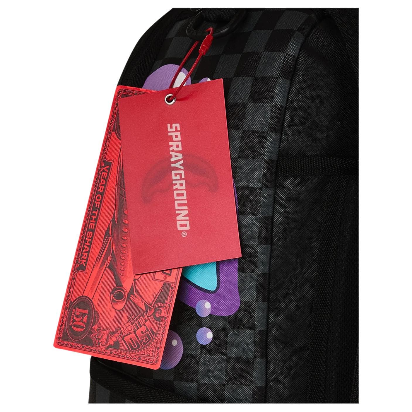 Рюкзак SPRAYGROUND Рюкзак из полиэстерового волокна Унисекс Черный и Фиолетовый - изображение 8