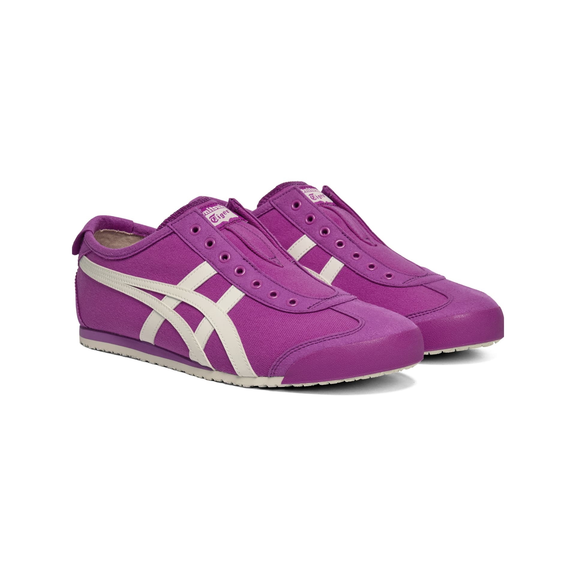 Кроссовки Onitsuka Tiger MEXICO 66 Slip-On Повседневная Обувь Унисекс Фиолетовая - изображение 3