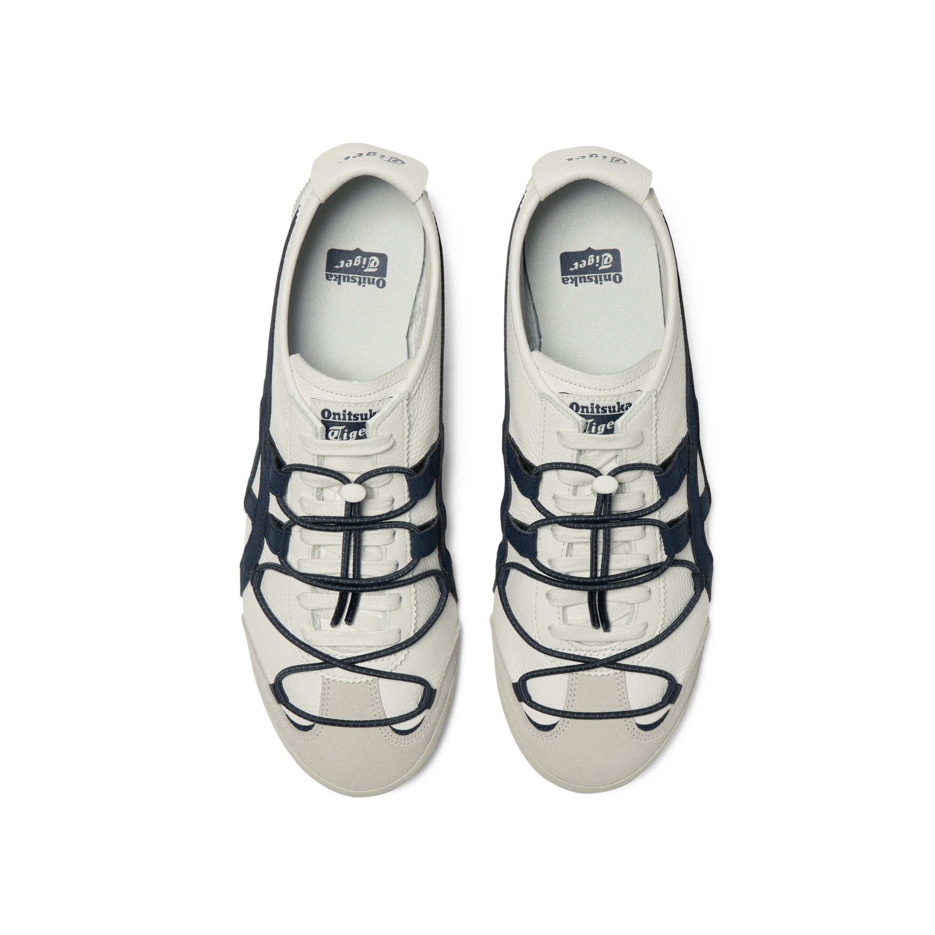 Кроссовки Onitsuka Tiger MEXICO 66 VINY Повседневная обувь Унисекс Экрю Темно-синий - изображение 5