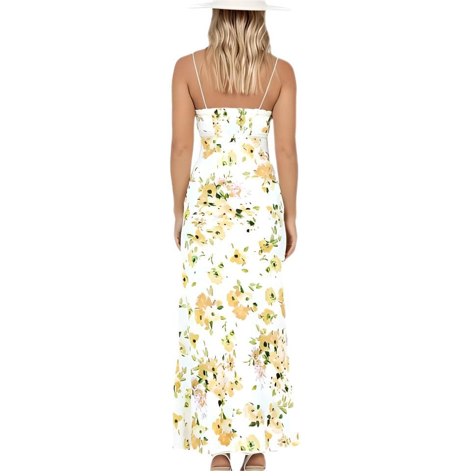 PRINCESS POLLY EMILY MAXI DRESS WHITE YELLOW FLORAL V V - изображение 2