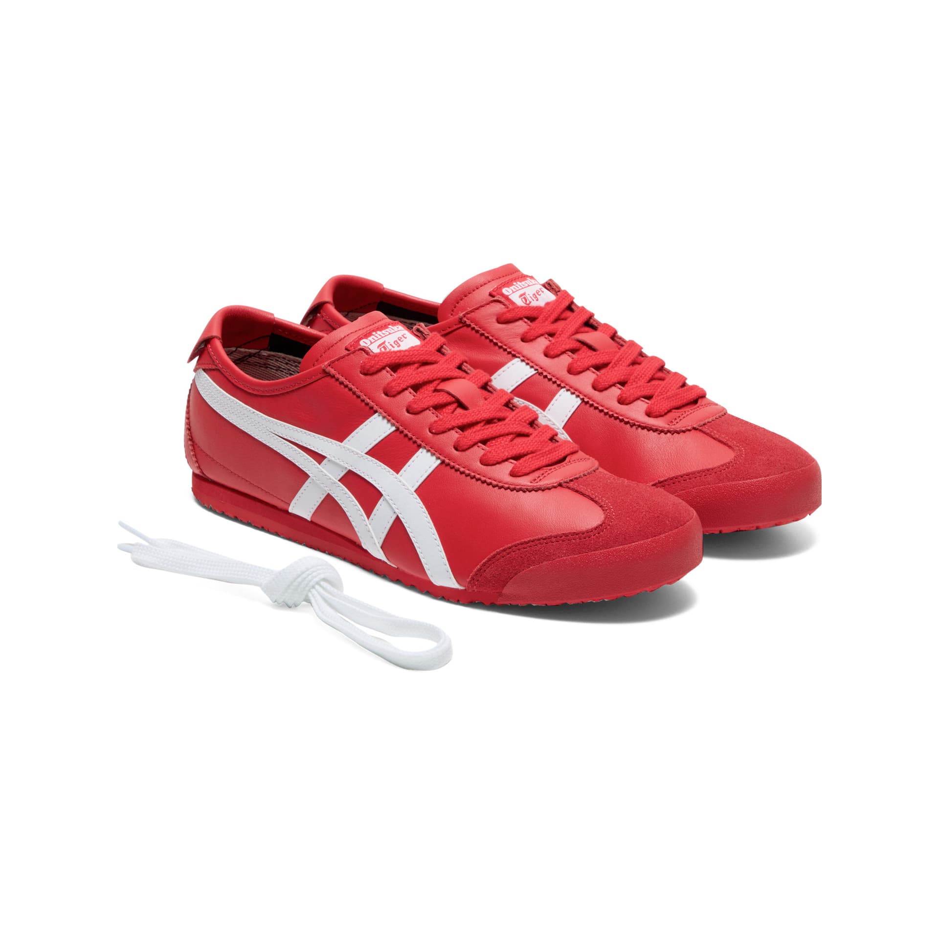 Кроссовки Onitsuka Tiger Mexico 66 Повседневная обувь Унисекс Красный Белый - изображение 3