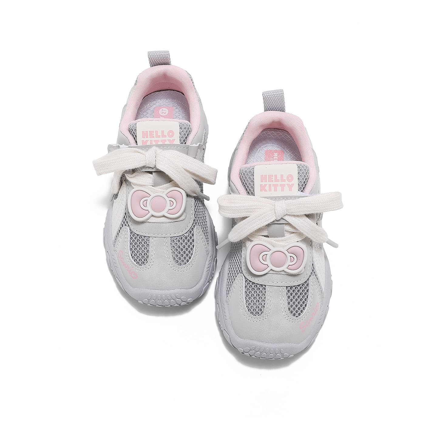 Кроссовки Sanrio Hello Kitty универсальные детские дышащие легкие кроссовки низкие с застежкой на липучке - изображение 6