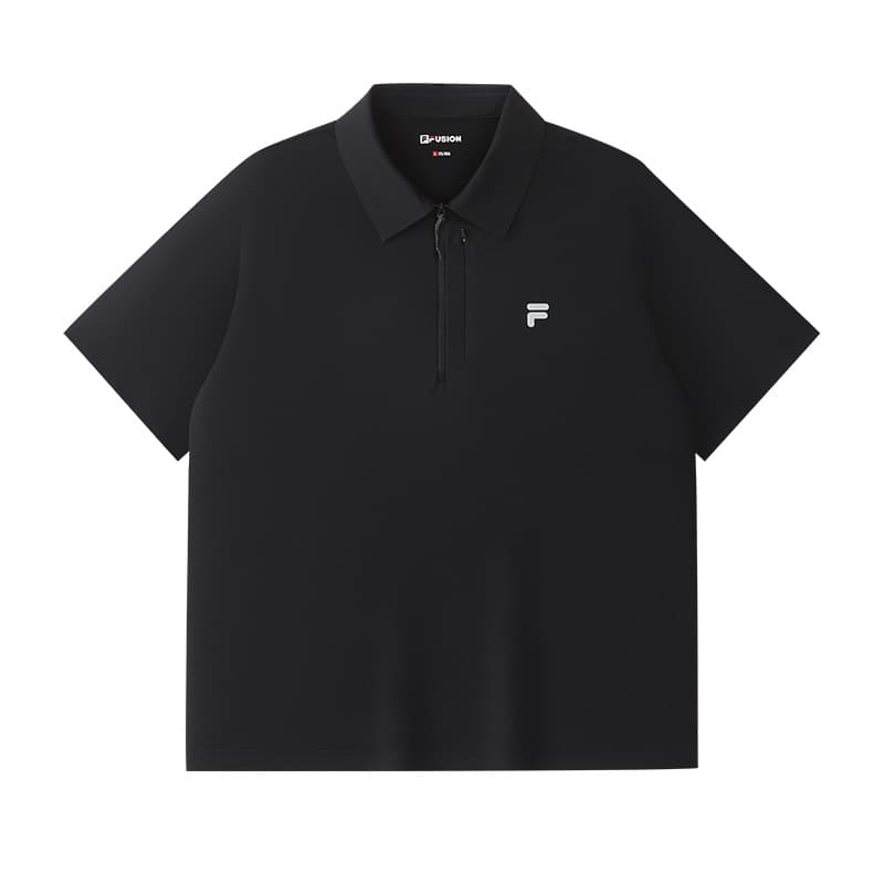Поло FILA FUSION Filafusionx Мужская рубашка поло глубокий черный - изображение 1