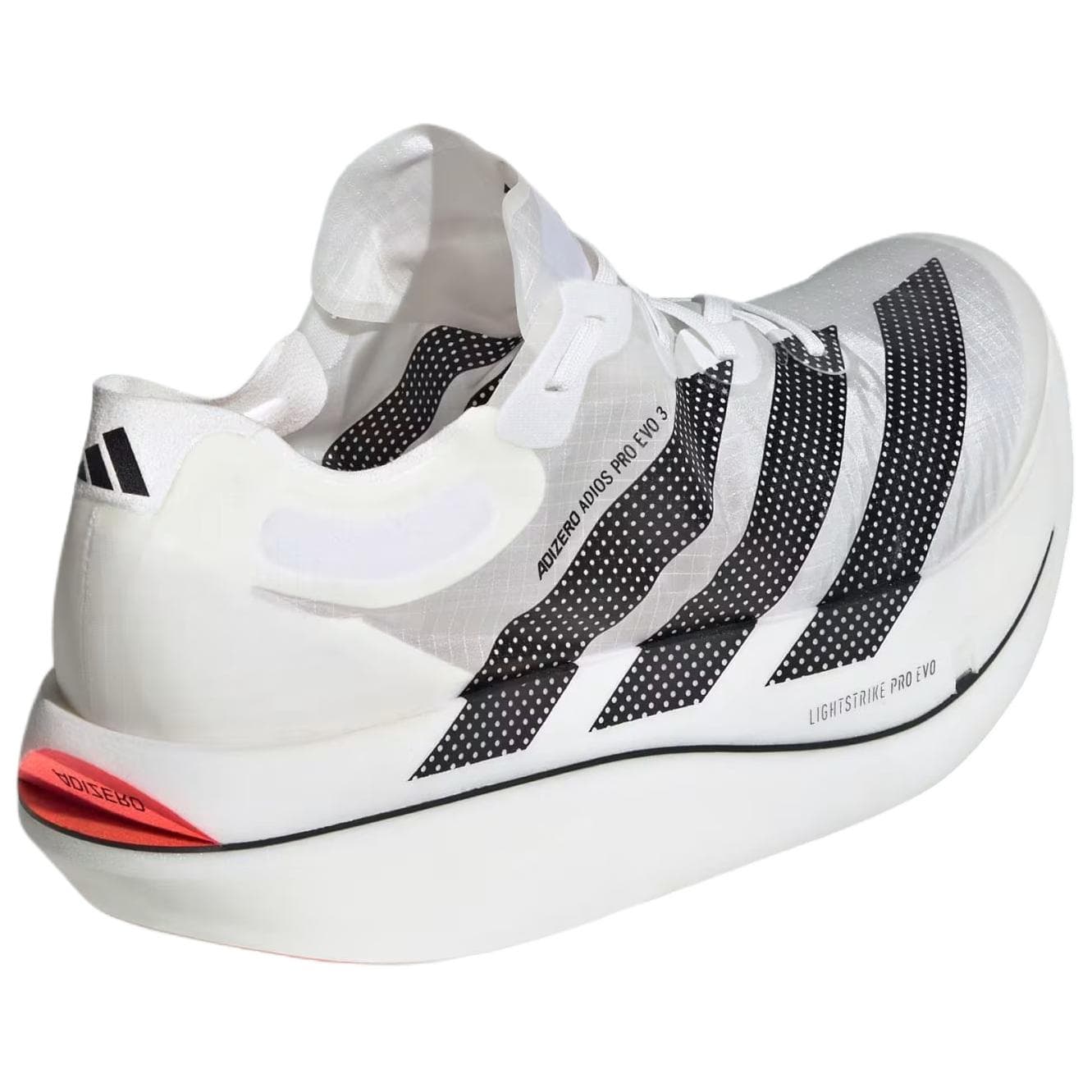 Кроссовки для бега Adidas ADIZERO ADIOS PRO EVO 3 Отскок Беговые кроссовки Унисекс Белый Черный - изображение 4