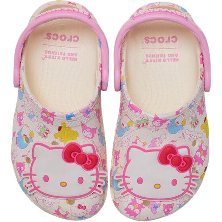 Кроссовки Crocs x Hello Kitty Classic сандалии водонепроницаемые низкие обувь для малышей белые для младенцев и малышей - изображение 3