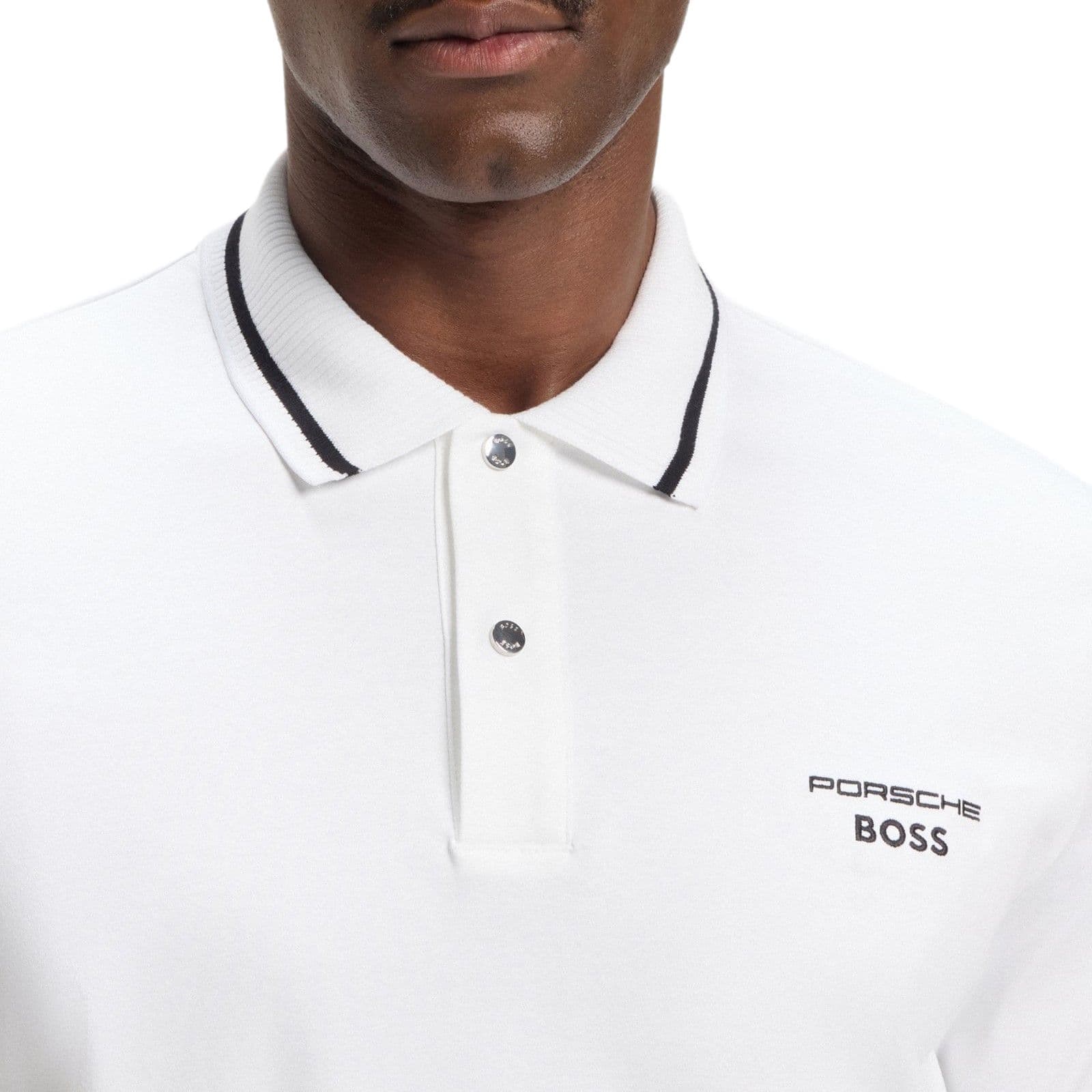 Поло Hugo Boss X Porsche Поло Мужское Белое - изображение 5