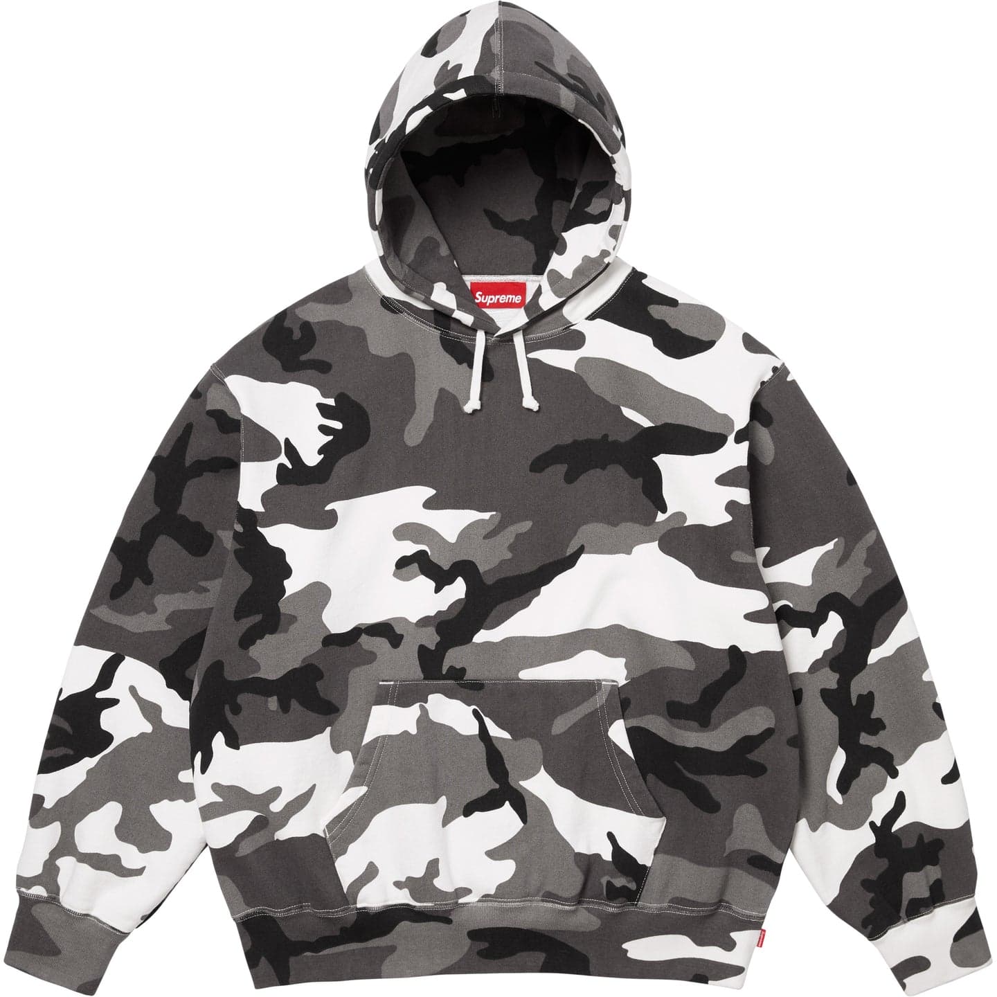 Худи Supreme SS26 Неделя 9 Сатиновая аппликация Толстовка Унисекс - изображение 2