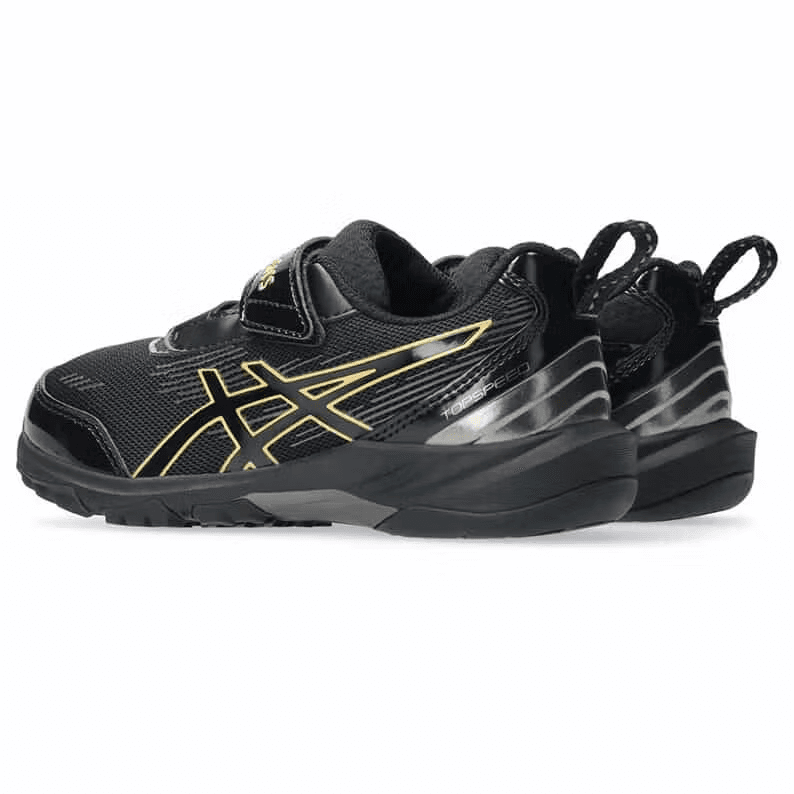 ASICS Suku TOPSPEED MINI Zero 4 Low Топ Детские Кроссовки для Тренировок Черный Золото Детские - изображение 3