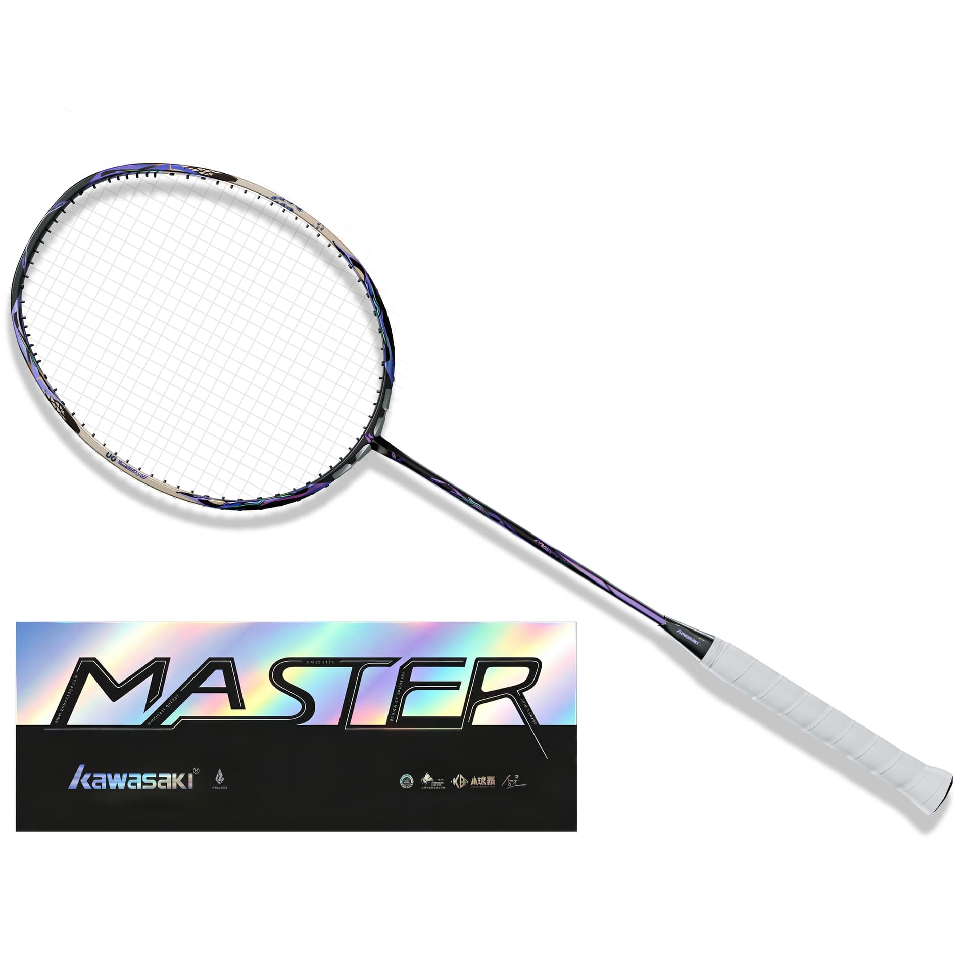 Kawasaki Master Collection Золотистая SIX STAR Бадминтон Racket Мастер MAO 20 Цельноугольный Ракетки для бадминтона - изображение 1