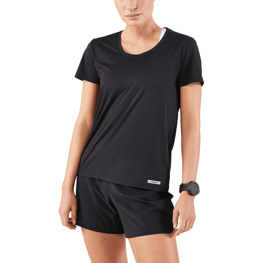 Футболка DECATHLON Kalenji 100 Collection T-рубашка Женская Дымчатый Черный - изображение 2